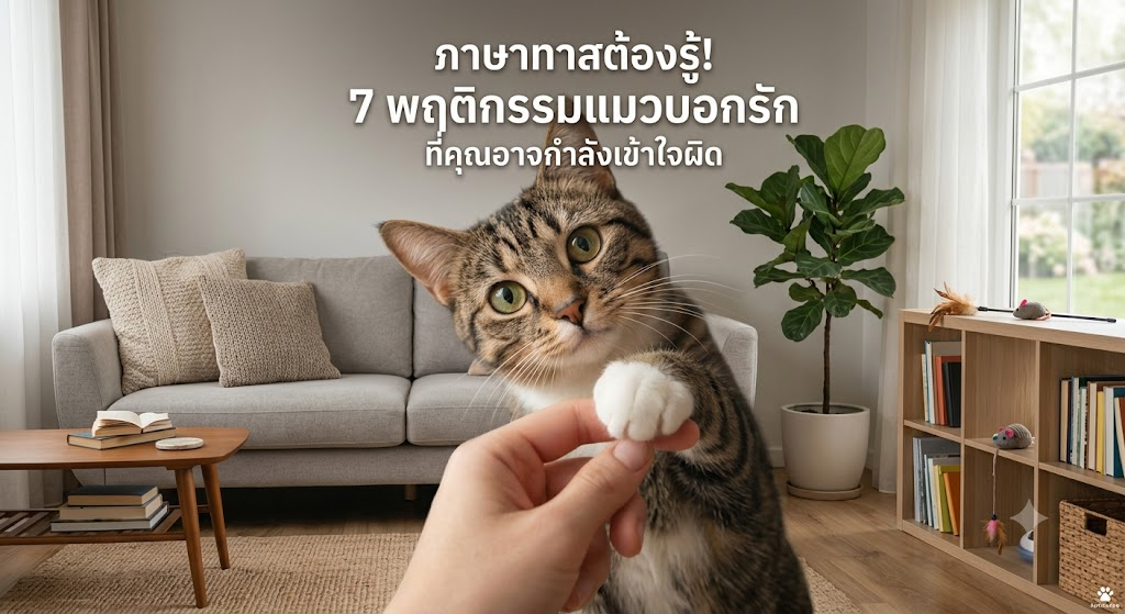 edit 03/08 ภาษาทาสต้องรู้! 7 พฤติกรรมแมวบอกรัก ที่คุณอาจกำลังเข้าใจผิด